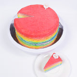 Agnes’s Favourite Rainbow Mille Crepe Cake