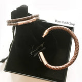 [3-5 Days Pre-Order] Braided Leather Bracelet - BROWN