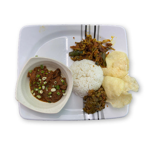 Beef Rendang Rice with Vege