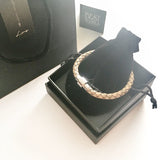 [3-5 Days Pre-Order] Braided Leather Bracelet- Magnetic clasp