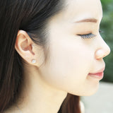 Angie Jewels & Co. Premium 4 Prong Solitaire Stud Earrings m/w SWAROVKSI Zirconia