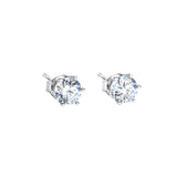 Angie Jewels & Co. 6 Prong Solitaire Stud Earrings Made With Swarovski Zirconia