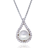 Angie Jewels & Co. Abella Fresh Water Pearl Pendant Necklace