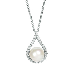 Angie Jewels & Co. Abella Fresh Water Pearl Pendant Necklace