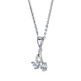 Angie Jewels & Co. Cherry Pendant Necklace Made With Swarovski Zirconia