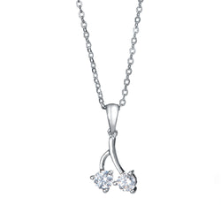 Angie Jewels & Co. Cherry Pendant Necklace Made With Swarovski Zirconia