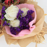Cream Rosy (3 Stalk)