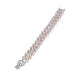 Angie Jewels & Co. Crossly Freshwater Pearl Bracelet