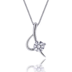 Angie Jewels & Co. Eternal Blade Pendant Made With Swarovski Zirconia