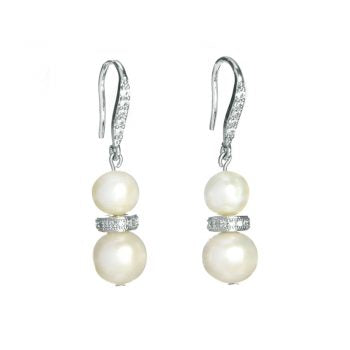 Angie Jewels & Co. Classic Glam Eugenia Fresh Water Pearl Hook Earrings