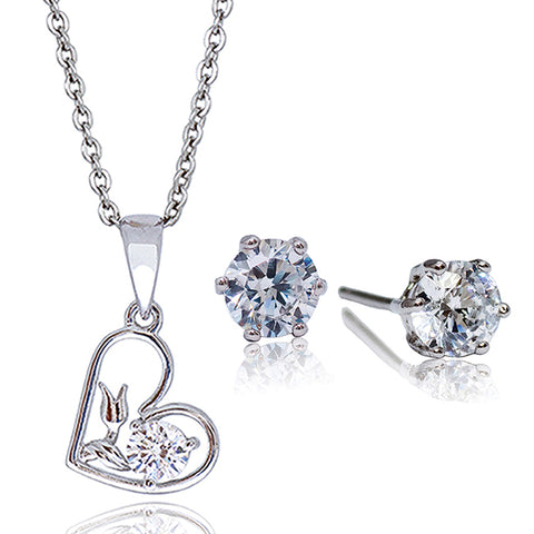Angie Jewels & Co. Premium Flower Heart Gift Set