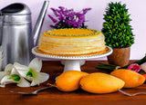 Mango & Passion Mille Crepe Cake