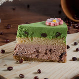 Green Tea Red Bean Cheesecake