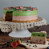 Green Tea Red Bean Cheesecake