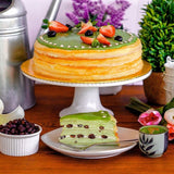 Green Tea Mille Crepe Cake