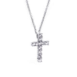 Angie Jewels & Co. Holy Cross Pendant Necklace Made With Swarovski Zirconia