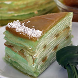 Pandan Kaya Crepe Cake
