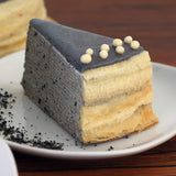 Black Sesame Mille Crepe Cake