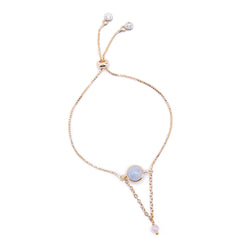 Angie Jewels & Co. La Luna Aquamarine Adjustable Bracelet