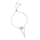 Angie Jewels & Co. La Luna Aquamarine Adjustable Bracelet