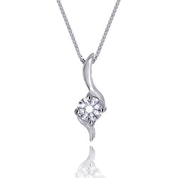 Angie Jewels & Co. Lightning Pendant Necklace made with Swarovski Zirconia