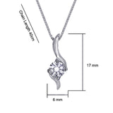 Angie Jewels & Co. Lightning Pendant Necklace made with Swarovski Zirconia