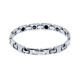 Angie Jewels & Co. Luxury Petite Tough Men’s Healthcare Magnetic Bead Tungsten Bracelet