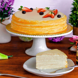 Madagascar Vanilla Mille Crepe Cake
