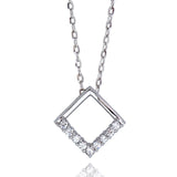 Angie Jewels & Co. Multiway Princess Pendant Necklace Made With Swarovski Zirconia