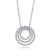 Angie Jewels & Co. Multiway Ring Pendant Necklace Made With Swarovski Zirconia