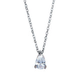 Angie Jewels & Co. Multiway Teardrop Pendant Necklace Made With Swarovski Zirconia