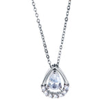 Angie Jewels & Co. Multiway Teardrop Pendant Necklace Made With Swarovski Zirconia