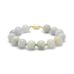 Angie Jewels & Co. Natural Jadeite Round Bracelet 10mm