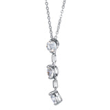 Angie Jewels & Co. Past Present Future Pendant Necklace Made With Swarovski Zirconia