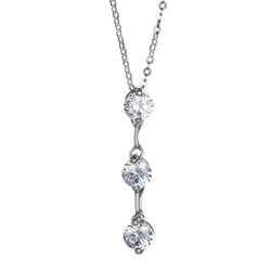 Angie Jewels & Co. Past Present Future Pendant Necklace Made With Swarovski Zirconia
