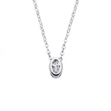 Angie Jewels & Co. Petite Horse Shoe Pendant Necklace Made With Swarovski Zirconia