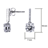 Angie Jewels & Co. Premium Petite Drop Earrings made with Swarovski Zirconia