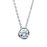 Angie Jewels & Co. Wrap Around Pendant Necklace Made With Swarovski Zirconia