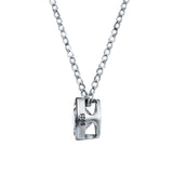 Angie Jewels & Co. Wrap Around Pendant Necklace Made With Swarovski Zirconia