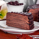 Triple Chocolate Mille Crepe Cake
