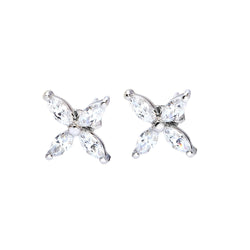 Angie Jewels & Co. Victorian Stud Earrings Made With Swarovski Zirconia