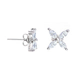 Angie Jewels & Co. Victorian Stud Earrings Made With Swarovski Zirconia