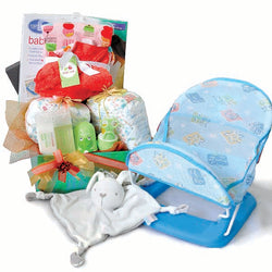 Baby Bath & Splash - Baby Bather, Mothercare Bath Lotion, Huggies Newborn Diapers, Baby Fleece Blank