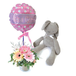 Baby Cinnamon Bunny - Baby Show Gift It's a Girl or Boy Balloon