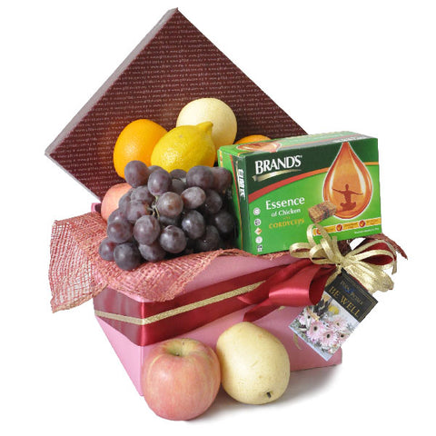 [1 Day Pre-Order] Essence of Health - Brand Cordyceps Essence of Chicken with Fruits Hamper Gift