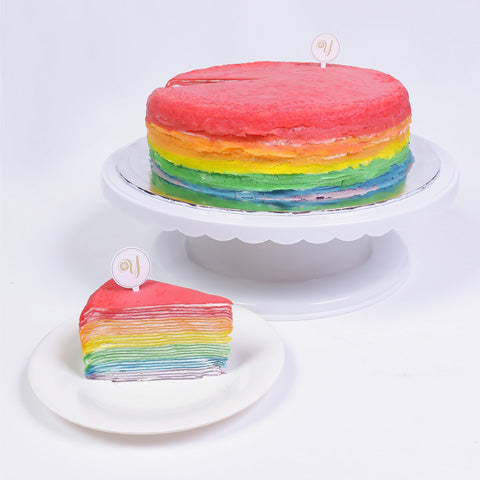 Agnes’s Favourite Rainbow Mille Crepe Cake