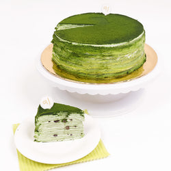 Ī Kaori Matcha & Red Bean Mille Crepe Cake